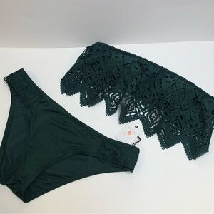 Shade & Shore Green Bikini NWT